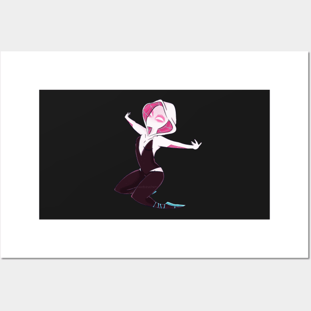 Spider-Gwen Wall Art by shadowllamacorn